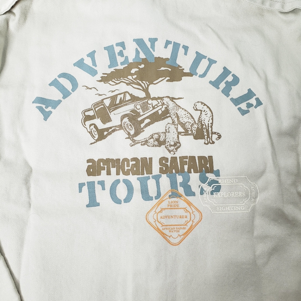 Vintage Gymboree Boys 2T Long Sleeve Khaki Shirt Safari Adventure - Picture 6 of 7